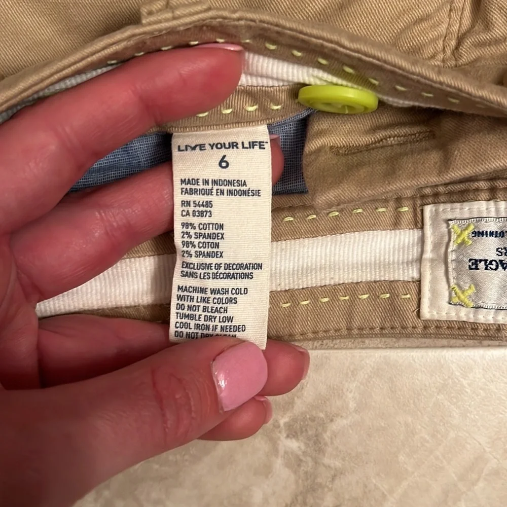 American Eagle Tan Cargo Shorts